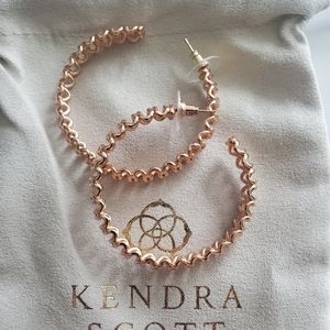 Kendra Scott Fallyn Hoops Rose Gold
